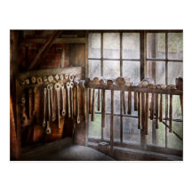 Black Smith - Draw plates and hammers Post Card