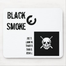 Black Smoke Mouse Pad