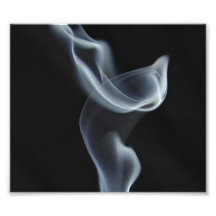 Black Smoke Photographic Print