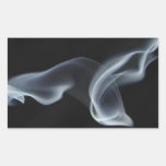 Black Smoke Rectangular Sticker