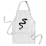 black snake icon apron