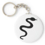 black snake icon keychains