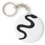 black snake icon key chains