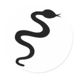 black snake icon sticker