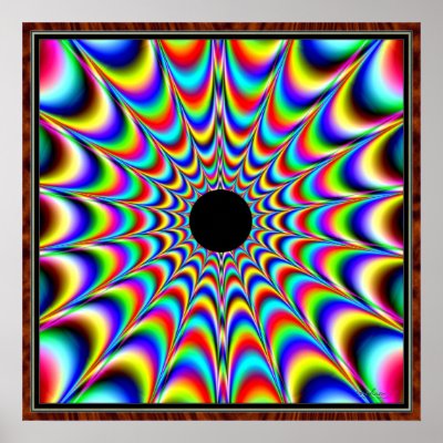 Black Source of Colours Posters by Optical_Illusionist