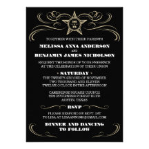 Black Southern Style Wedding Invitations