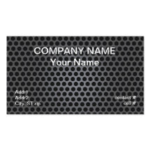 Black speaker grill business card