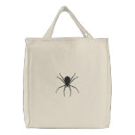 Black Spider Halloween Goth Fantasy Design Canvas Bag