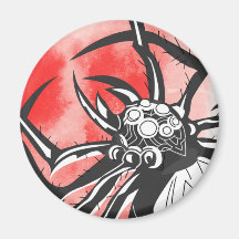 Black spider magnet
