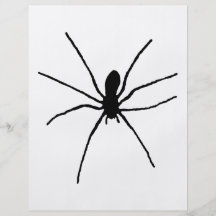 Black Spider Template Flyer Design