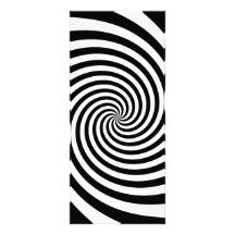 Black Spiral Customized Rack Card