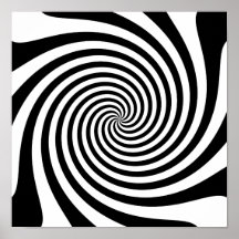 Black Spiral Posters