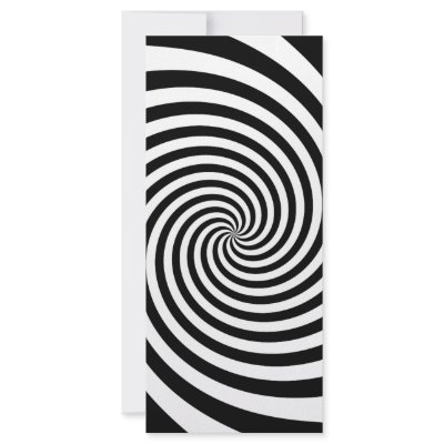 Black Spiral Customized Rack Card by designs4you
