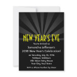 Black Spotlight Marquee New Year Party Invitations