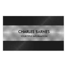 Black Stainless Steel Business Card