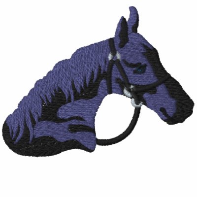 Black Stallion Horse Embroidered Shirt by fathersdaytshirts
