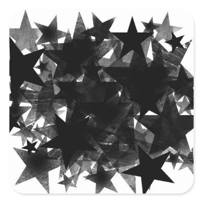 Black Star Frenzy Stickers by TheFameGame