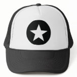 black star icon army mesh hat