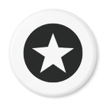 black star icon army refrigerator magnets