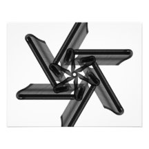 BLACK STAR PERSONALIZED ANNOUNCEMENTS