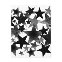 Black Stars Post Cards