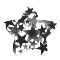 Black Stars Star Sticker