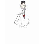 Black Stick Figure Bride Shirt