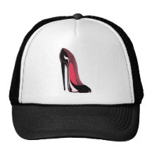 Black Stiletto Shoe Hats