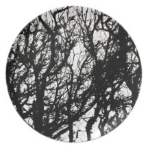 Black Stone Rustic Rigid Tough Wall Art Fashion Na Plates