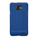 Black Stripes on Blue Galaxy SII Cover