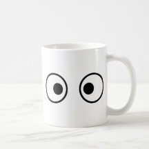 black stupid eyes mug