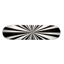 Black Sunburst Custom Skateboard