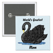 Black Swan for Mom Pin