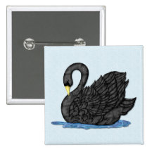 Black Swan Pinback Button