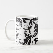 Black Swirl Coffee Mug