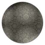Black Swirl Lights plates