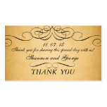 Black Swirls Damask Vintage Wedding Favour Tag Business Card Templates