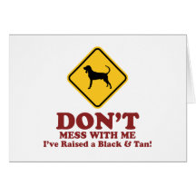 Black & Tan Coonhound Card