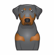 Black & Tan Coonhound Cartoon Portrait Photo Sculptures