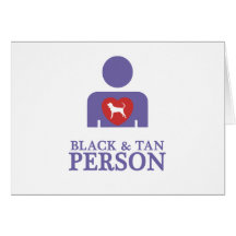 Black & Tan Coonhound Greeting Card