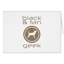Black & Tan Coonhound Greeting Card