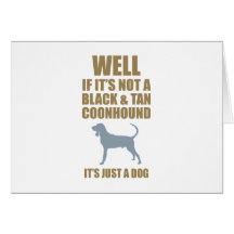 Black & Tan Coonhound Greeting Cards