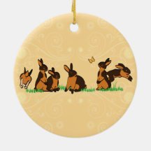 BLACK TANS IN THE GRASS CHRISTMAS TREE ORNAMENTS