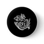 Black Tattoo Tribal Bird buttons