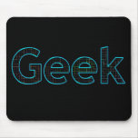 Black tech Geek mousepad