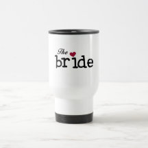 Black Text The Bride Tshirts and Gifts Mugs
