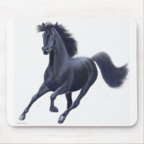 Black Thoroughbred Horse Mousepad
