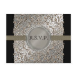 Black Tie Elegance, RSVP Response Card Postcard