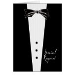 Black Tie Groomsman Cards