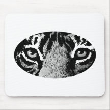 Black Tiger Eyes The MUSEUM Zazzle Gifts Mousepad